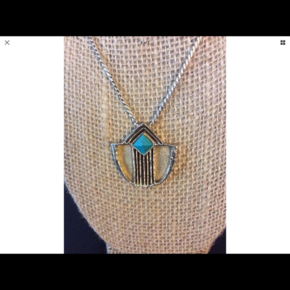 Grosse Solid Sterling Silver/Gold Plated Necklace - image 1